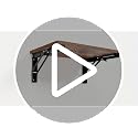 Folding Wall Desk for Small Space, 21.7Inches Wooden Floating Table - view 7