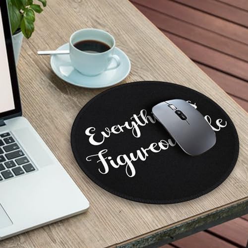 Everything is Figureoutable Mouse Pad, Inspirational Desk Decor - view 3