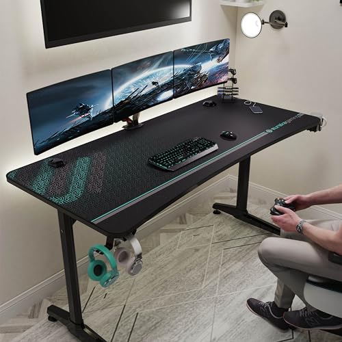 Gaming Desk, 60 Inch Computer Desk with Full Mouse Pad - view 6