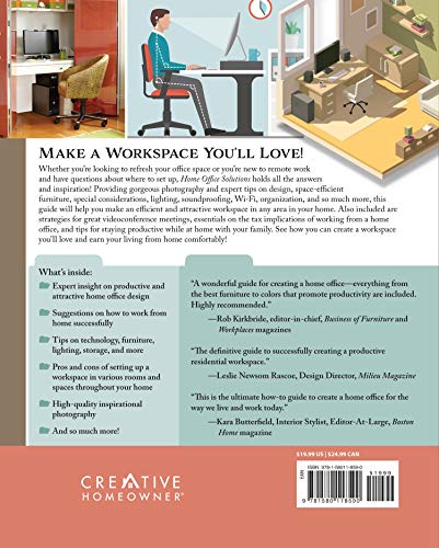 Home Office Solutions: How to Set Up an Efficient Workspace Anywhere in Your House (Creative Homeowner) Creating a Comfortable Space for Remote Work; Space-Efficient Ideas, Organization Tips, and More - view 2