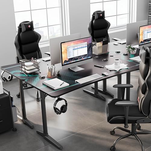 Gaming Desk, 60 Inch Computer Desk with Full Mouse Pad - view 4