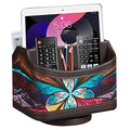 360° Rotating Remote Control Holder, PU Leather TV Remote Caddy, Pen Holder