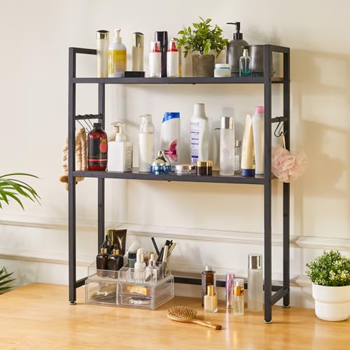 Office Desktop Shelf Organizer Computer Storage Rack Adjustable Desk Bookshelf Display Shelf for Office Home Dormitory,Brown UTMZ004H - view 7