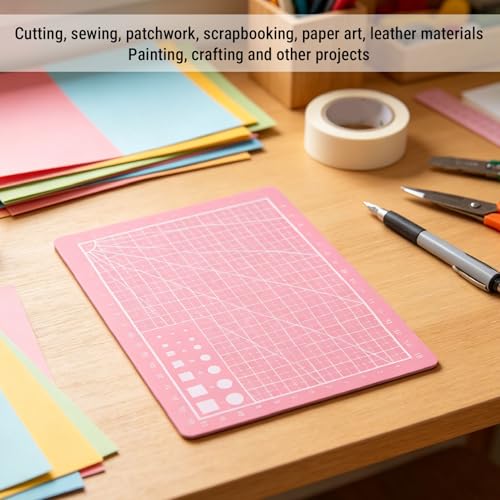 PVC Cutting Mat Set 3 Sizes A3 A4 A5, Non Slip for Crafts - view 5