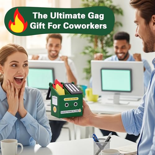 Dumpster Fire Pencil Holder with 100 PCS Flame Sticky Notes - view 6
