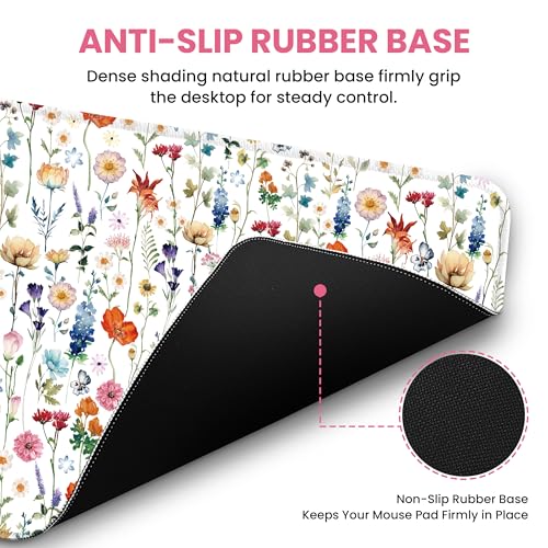 Large Desk Mat, Extended Mouse Pad for Desktop, 31.5" x 11.8" - view 3