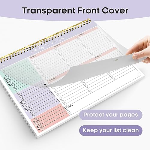 Weekly To Do List Notepad, Undated Weekly Planner Pad, 8.5" x 11" - view 5