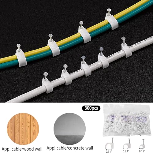 604 Pcs Cable Management Kit, 4 Cord Organizer Sleeve, 7 Cable Holder, 38 Adhesive Cord Clips, 40 Pcs+5 Roll Cable Organizer Straps 200 Cable Ties 300 Cable Wire Clips for PC TV Under Desk - view 7