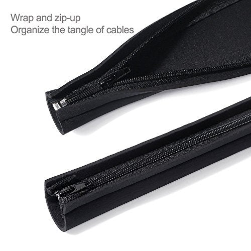 4 Pack Cable Management Sleeve 19-20 Inches -Black - view 3