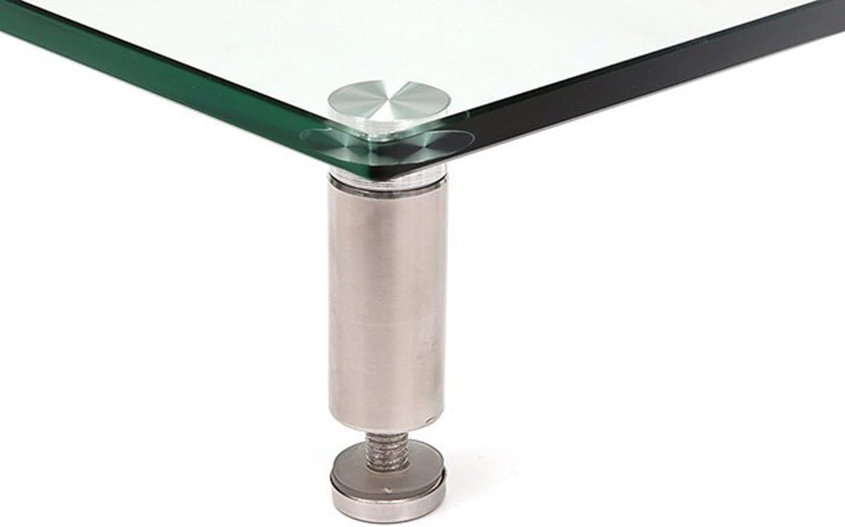 Multimedia Desktop Stand 22 Inch x 9.5 Inch - Stand & Riser, Laptop Stand, Desktop TV Stand w/ Height Adjustable Legs - Workstream Collection, Clear - view 4