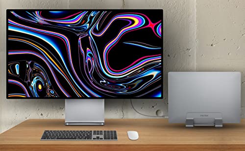 Aluminum Vertical Laptop Stand Dock Holder, Adjustable Slot Width 12-42mm, Space-Saving Upright Storage for MacBook and Laptops - view 2