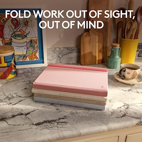 Casa Pop Up Desk Laptop Stand, Keyboard & Touchpad - Pink - view 5