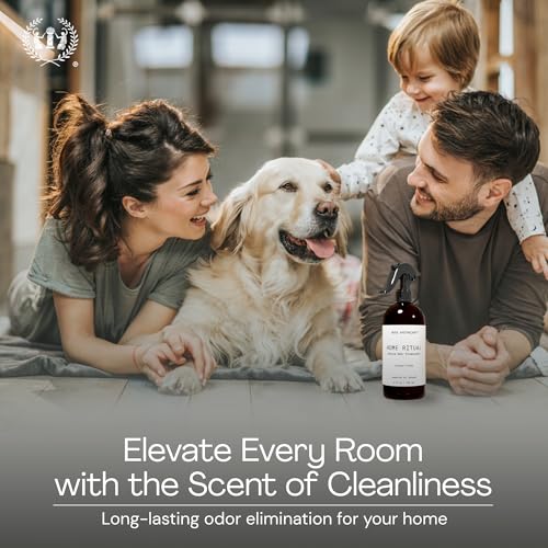 Home Ritual Active Odor Eliminator Spray - Furniture Deodorizer Spray & Bathroom Odor Eliminator for Home - Essential Oil Air Freshener - 4oz, Tonka Bean + Amber + Warm Cedarwood - view 2