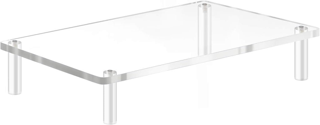 20x7.5 Acrylic Monitor Stand Riser, Clear Computer Stand for Laptop, iMac, Pc, Printer, Desktop Ergonomic,Desk Riser Work from Home Accessories Office Supplies Platform Save Space - view 8
