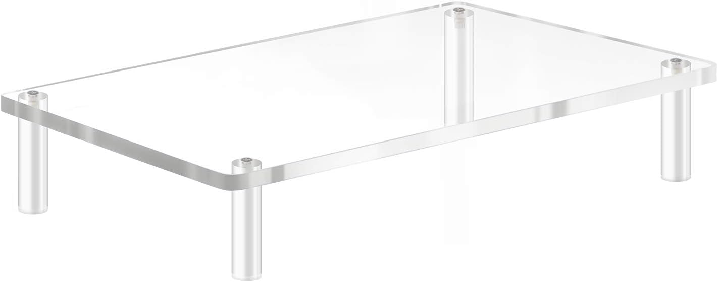 20x7.5 Acrylic Monitor Stand Riser, Clear Computer Stand for Laptop, iMac, Pc, Printer, Desktop Ergonomic,Desk Riser Work from Home Accessories Office Supplies Platform Save Space - view 8