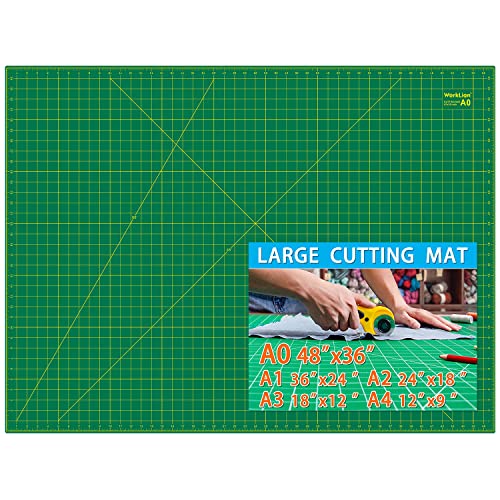 Self healing cutting mat 36" x 48" for sewing,fabric cutting,rotary cutting,5-layer non-slip as desk top for Scrapbooking & Quilting & Sewing & Arts & Crafts Project……