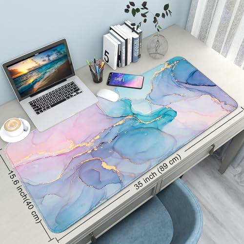 Desk Mat Pad,Large XXL Extended Mouse Pad Mat for Desktop Keyboard - view 2