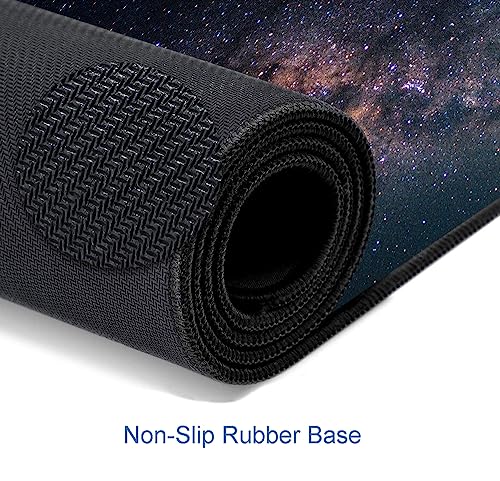 Large Gaming Mouse Pad with Stitched Edges, Galaxy Desk Mat, Extended XL Keyboard Pad, Non-Slip Rubber Base Desk Pad for Keyboard and Mouse, 31.5X11.8 inch - view 4
