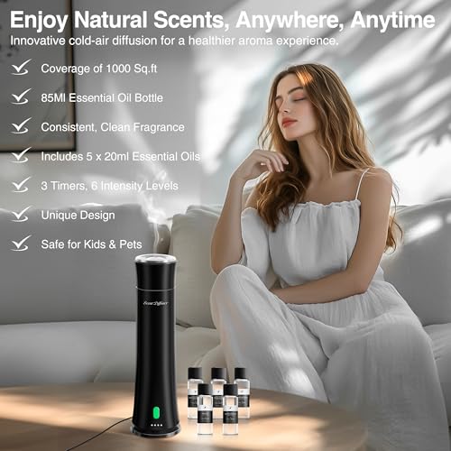 Hotel Scent Diffuser Starter Kit, 5 Scent Essential Oils Included - view 2