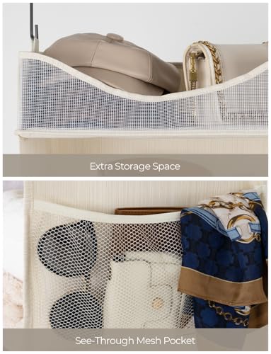 3-Shelf Hanging Closet Organizer with Half Compartment - view 4