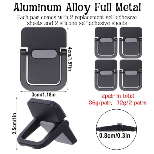 4PCS Portable Keyboard Riser Self Adhesive Laptop Stand Invisible Mini Computer Feet for Desk Computer Keyboard Stand Laptop Holder with Anti Slip Silicone(Black) - view 6