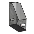 Staples Metal Magazine File Organizer, Black - Top - Loading Desktop File Holder with Handle, Holds Up to 1000 Sheets