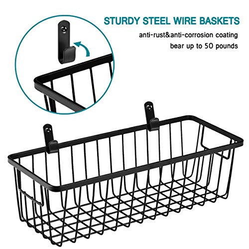 Wall Hanging Baskets, Small Wire Basket for Organizer, 4 Pack - view 3