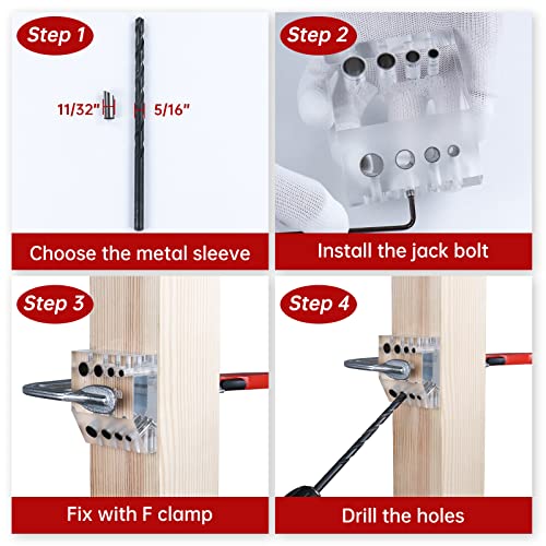 30 90 Degree Visible Cable Railing Drill Guide Jig CT09 - view 4