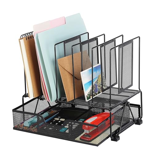 Mesh Desk Organizer with Drawer