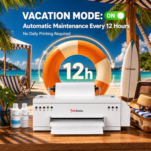 InkSonic 13" R1390 DTF Printer Machine Bundle with Oven & Laptop - view 5