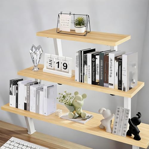Desktop Clip-On Shelving Unit, 32in Single-Tier Overhead - view 6