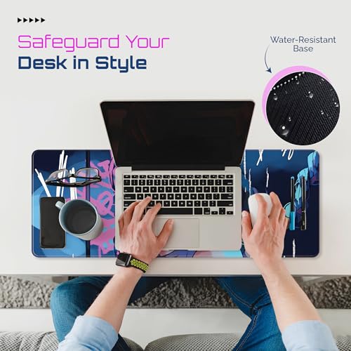 XXL Anime Mouse Pad 31.5 x 11.8 Inches, Extended Desk Mat for Keyboard and Mouse, Non-Slip Rubber Base, Water-Resistant Surface, Gaming Desk Mat - view 4