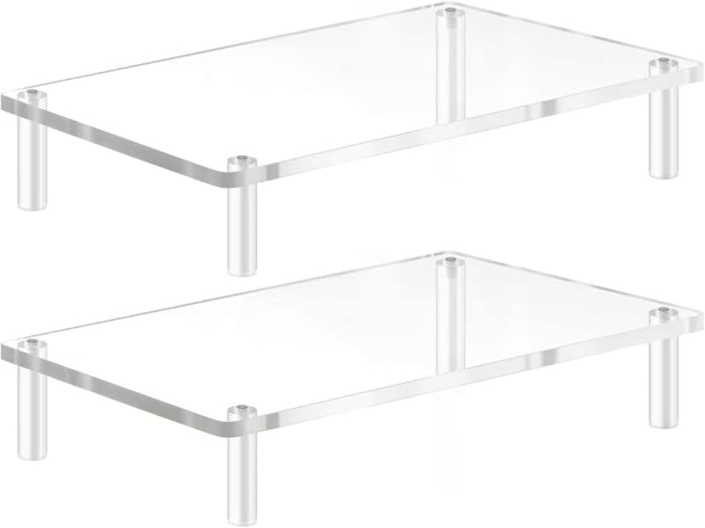 20x7.5 Acrylic Monitor Stand Riser, Clear Computer Stand for Laptop, iMac, Pc, Printer, Desktop Ergonomic,Desk Riser Work from Home Accessories Office Supplies Platform Save Space - view 7