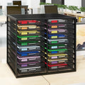 Mesh Desk Organizer with 20 Compartments Sliding Drawers,Black