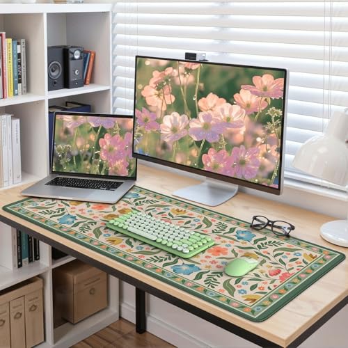 Computer Desk Mat with Smooth Surface, Large Mouse Pad for Desk - view 6