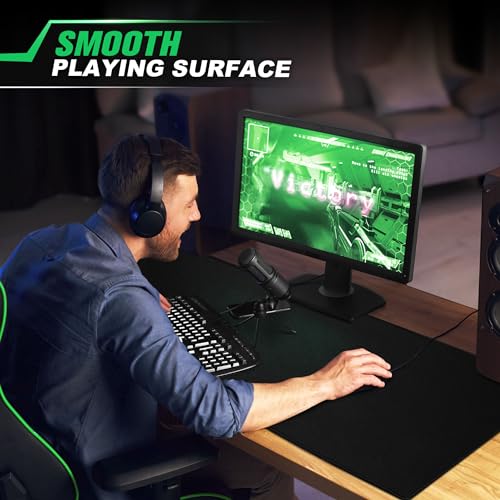 Huge 46”x17” 5mm Gaming Mouse Pad Large Mouse Pad for Desk Gaming Giant Black XXL Thick Long Extra Large Extended Big Gamer Desk Mat - view 5
