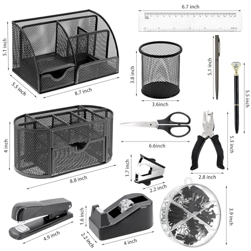 17 IN 1 Office Desk Organizer Set for Back to School Supplies Accessories - view 2