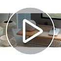 Bamboo Dual Monitor Stand Riser, Natural Desk Shelf with Storage - view 7