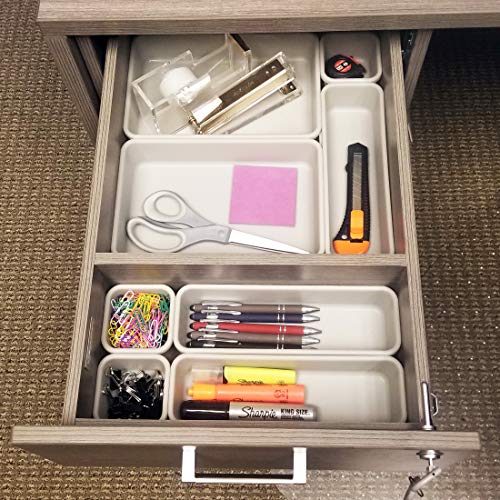8pc Interlocking Drawer Organization System - White - view 7