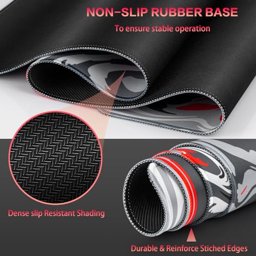 Gaming Mouse Pad, 31.5x15.7inch Fluid Large Mouse Pads for Desk - view 4