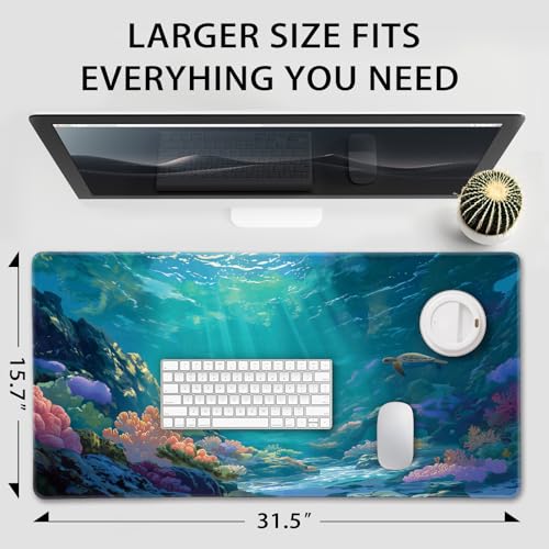 Sea Turtles Large Gaming Mouse Pad Desk Mat 31.5"x15.7" - view 4
