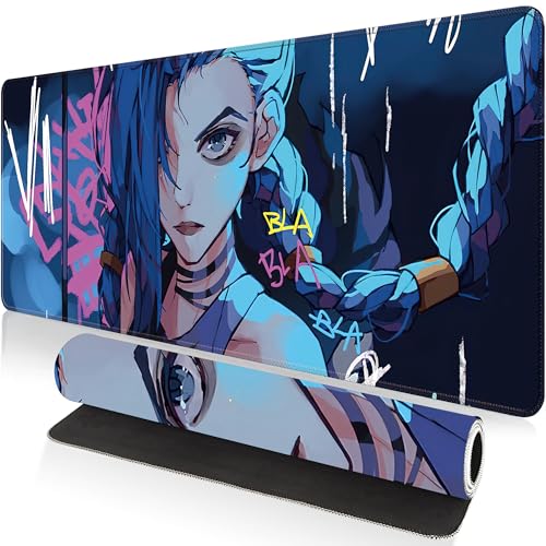 XXL Anime Mouse Pad 31.5 x 11.8 Inches, Extended Desk Mat for Keyboard and Mouse, Non-Slip Rubber Base, Water-Resistant Surface, Gaming Desk Mat