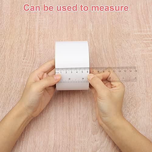 2 Pack 6 inch Clear Plastic Ruler Straight Shatterproof Transparent Rulers for Office Supply (Clear) - view 6