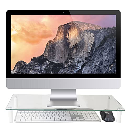 Glass Monitor Riser, 22 Inch Wide, 40 Lb Capacity - view 4