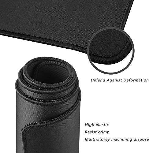 XXL Professional Large Mouse Pad & Computer Game Mouse Mat (35.4x15.7x0.12IN, 90x40 Black) - view 3