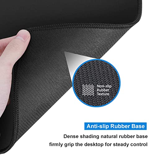 XXL Large Gaming Mouse Pad,Mousepad with Stitched Edge Frame & Non-Skid Rubber Base,Desk Mat for Work,Office Desk Pad for Laptop,Computer Keyboard and Mice Combo Pads Mouse Mat 31.5X15.7 inches - view 6