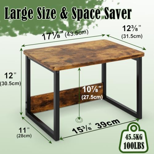 Printer Stand for Desk, Desktop Shelf Printer Riser for Home Office - view 5