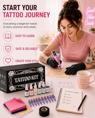 Wireless Tattoo Kit, Tattoo Gun Kit For Beginners Complete Set - view 6