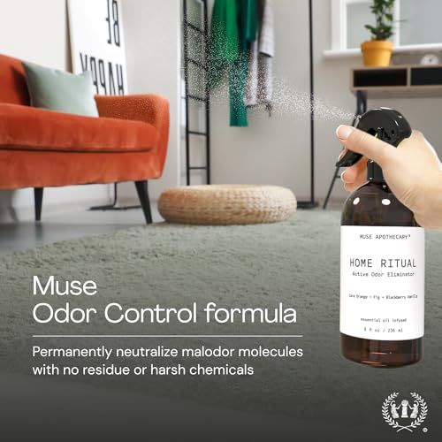Home Ritual Active Odor Eliminator Spray - Furniture Deodorizer Spray & Bathroom Odor Eliminator for Home - Essential Oil Air Freshener - 4oz, Tonka Bean + Amber + Warm Cedarwood - view 3