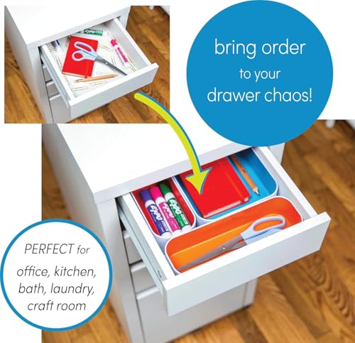 Metal Drawer Organizer Tray Set, 5-Pc (Blue Berry) - view 5
